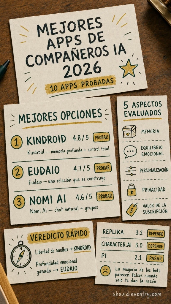 Matriz comparativa de las mejores aplicaciones de IA en 2026