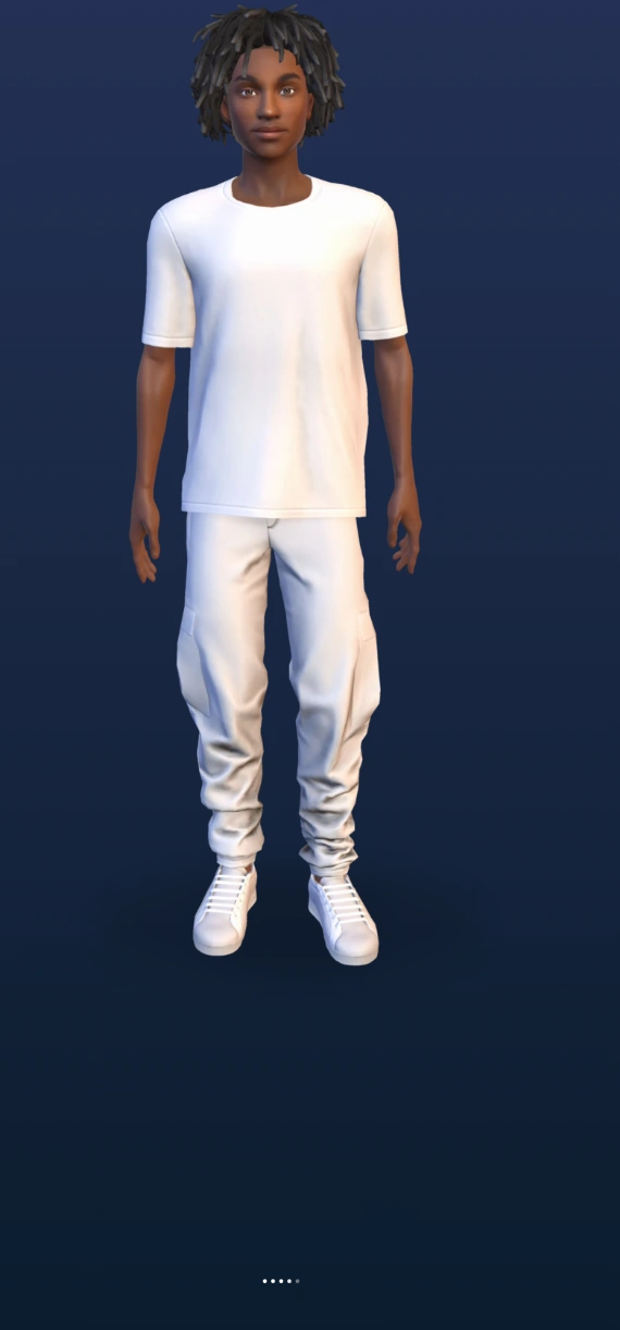 Replika 3D avatar, detailed CG character, masculine presenting